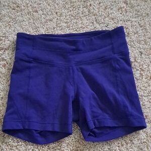 Athleta Purple Compression Bike Shorts